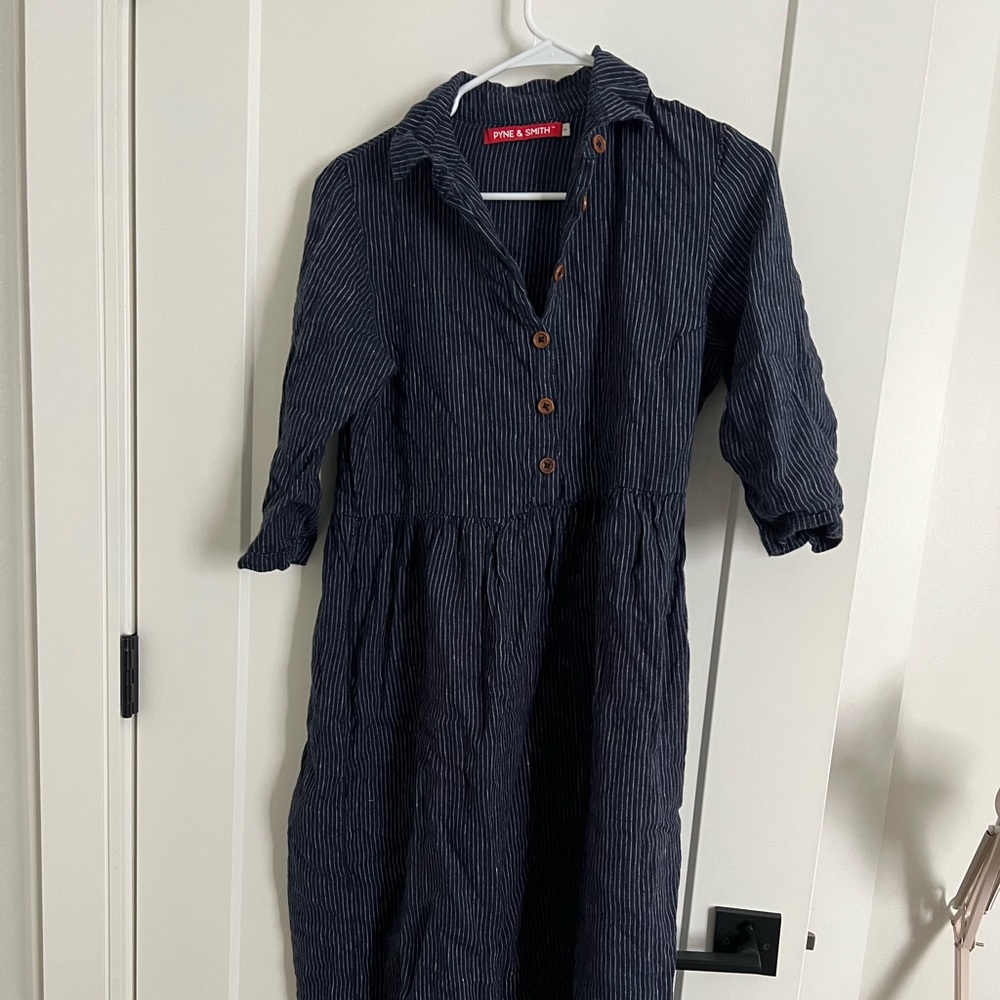 Pyne & Smith Midnight Stripe Dress